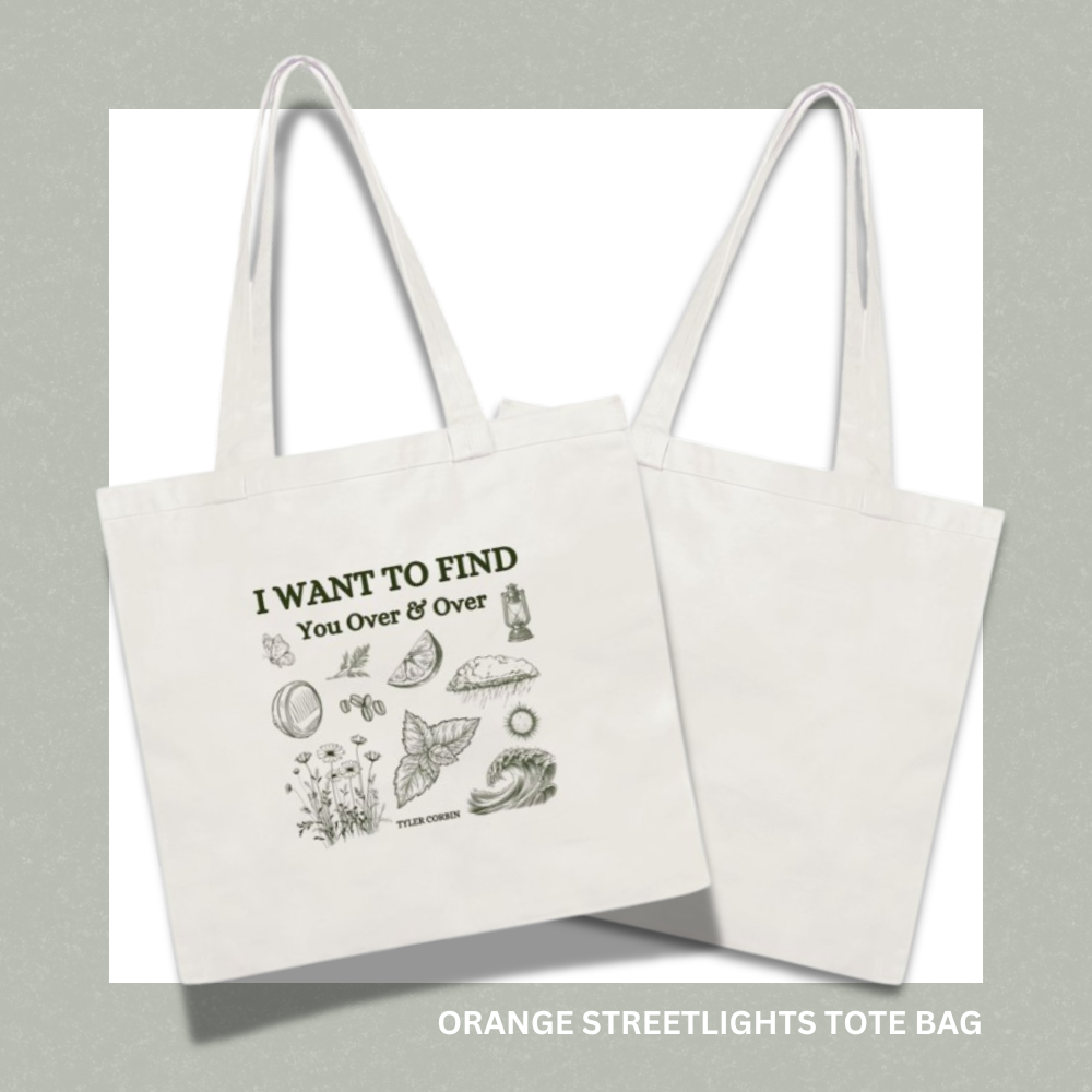"Orange Streetlights" Tote Bag + Sticker