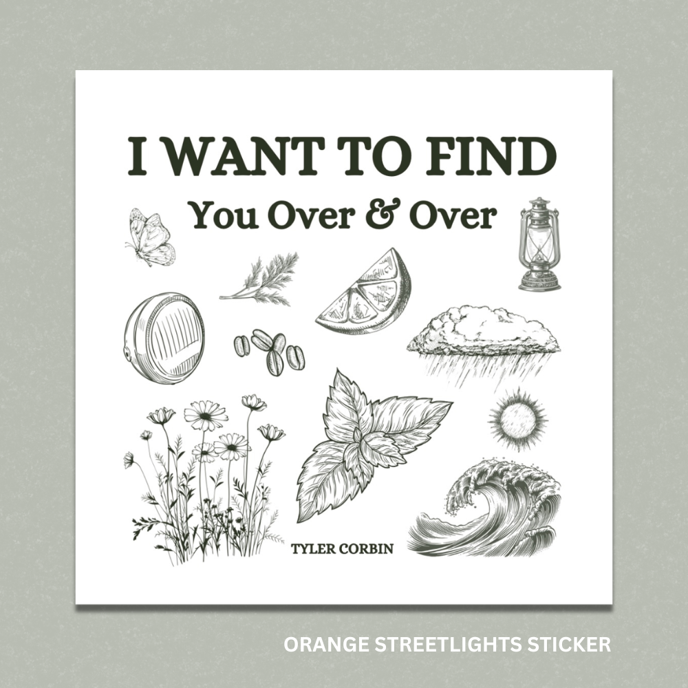 "Orange Streetlights" Tote Bag + Sticker