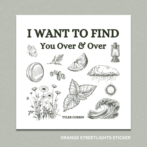"Orange Streetlights" Tote Bag + Sticker